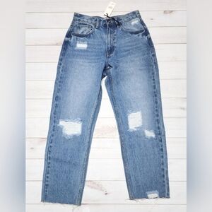 Ontwelfth / Closette Chic Women's Cut Raw Edge Distressed Jeans Size 25 - NWT